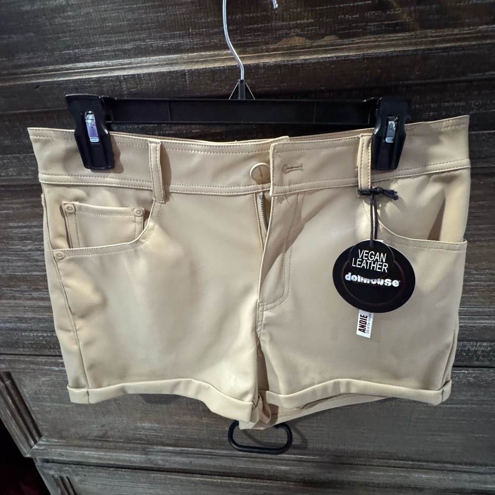 NWT Dollhouse Vegan Leather Shorts Sz 11/12